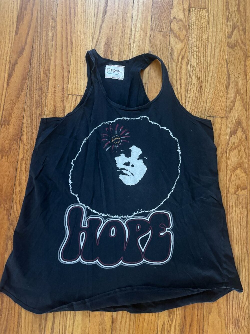 ✨ Gypsy Designer "HOPE" Graphic Tank Top | Black | Boho Chic | Great Condition!